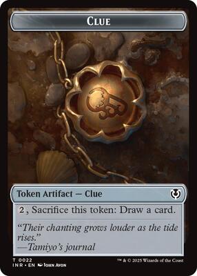 Clue // Eldrazi Horror Double-Sided Token card from Innistrad Remastered
