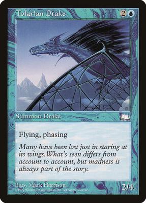 Tolarian Drake card from Weatherlight