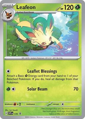 Leafeon - 170 (Cosmos Holo) card from SV: Scarlet & Violet Promo Cards