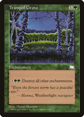 Tranquil Grove card from Weatherlight