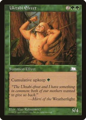 Uktabi Efreet card from Weatherlight