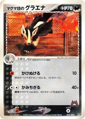 Team Magma's Mightyena - 022/033 card from Magma Deck Kit