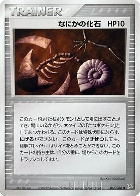 Mysterious Fossil card from Magma VS Aqua: Two Ambitions