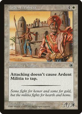 Ardent Militia card from Portal