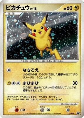 Pikachu - 113/DP-P card from DP-P Promotional cards