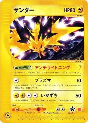 Zapdos - 024/P card from P Promotional cards