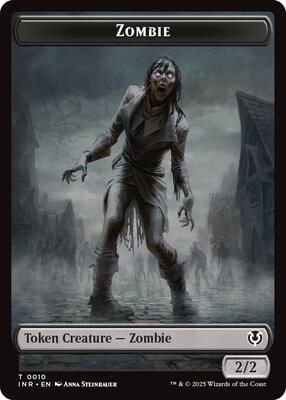 Zombie (0010) // Blood Double-Sided Token card from Innistrad Remastered