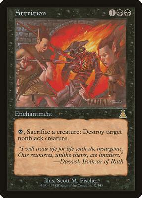 Attrition card from Urza's Destiny