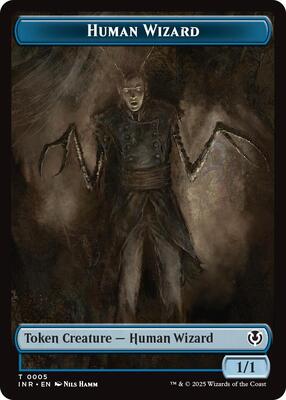 Human Wizard // Emblem - Jace, Unraveler of Secrets Double-Sided Token card from Innistrad Remastered