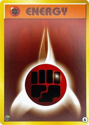 Basic Fighting Energy - 6 card from Intro Pack Neo (Chikorita)