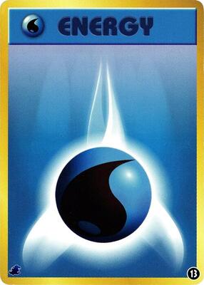 Basic Water Energy - 13 card from Intro Pack Neo (Totodile)