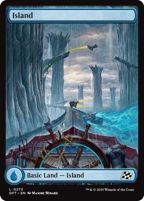 Island (0273) card from Aetherdrift