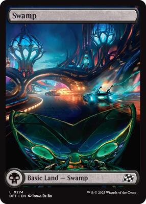 Swamp (0274) card from Aetherdrift