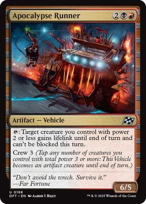 Apocalypse Runner card from Aetherdrift