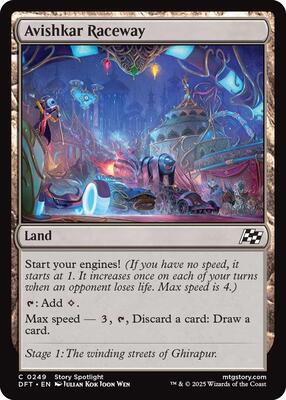Avishkar Raceway card from Aetherdrift
