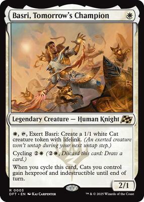 Basri, Tomorrow's Champion card from Aetherdrift