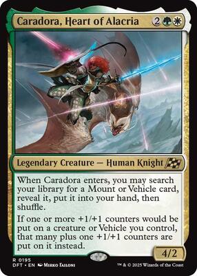 Caradora, Heart of Alacria card from Aetherdrift