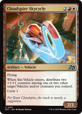 Cloudspire Skycycle card from Aetherdrift