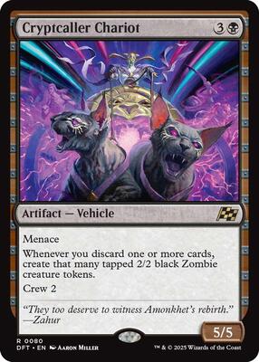 Cryptcaller Chariot card from Aetherdrift