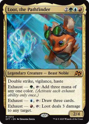 Loot, the Pathfinder card from Aetherdrift