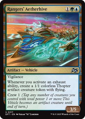 Rangers' Aetherhive card from Aetherdrift