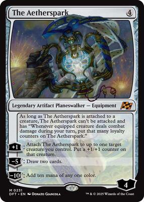 The Aetherspark card from Aetherdrift