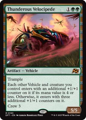 Thunderous Velocipede card from Aetherdrift