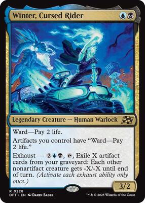 Winter, Cursed Rider card from Aetherdrift