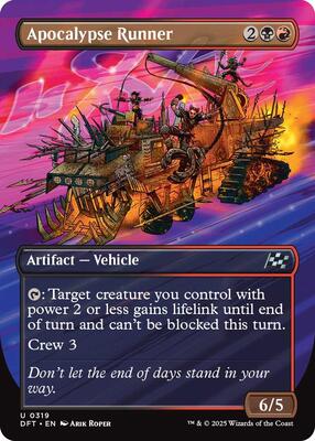 Apocalypse Runner (Borderless) card from Aetherdrift