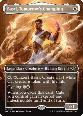 Basri, Tomorrow's Champion (Borderless) card from Aetherdrift