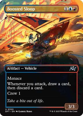 Boosted Sloop (Borderless) card from Aetherdrift