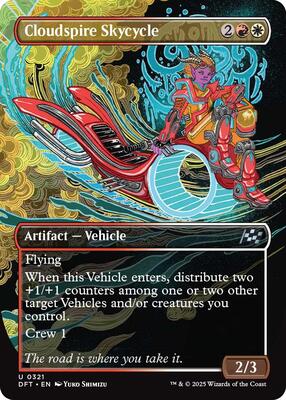 Cloudspire Skycycle (Borderless) card from Aetherdrift