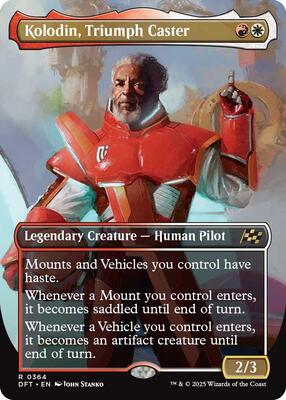 Kolodin, Triumph Caster (Borderless) card from Aetherdrift