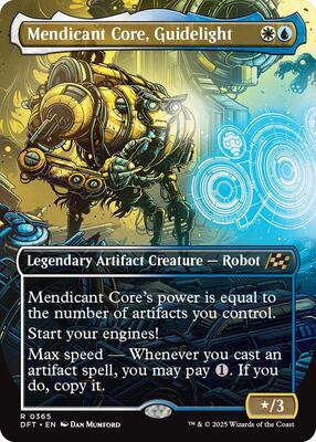 Mendicant Core, Guidelight (Borderless) card from Aetherdrift