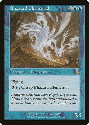 Blizzard Elemental card from Urza's Destiny