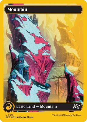 Mountain (0515) (First-Place Foil) card from Aetherdrift