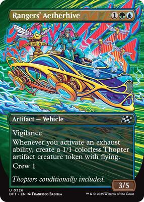 Rangers' Aetherhive (Borderless) card from Aetherdrift