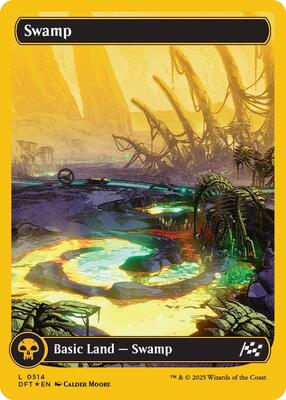 Swamp (0514) (First-Place Foil) card from Aetherdrift