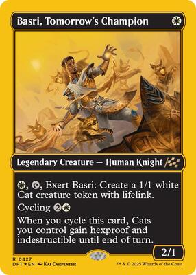 Basri, Tomorrow's Champion (First-Place Foil) card from Aetherdrift