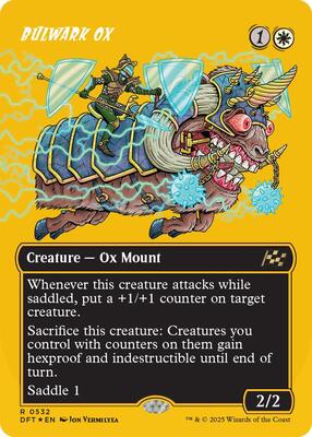 Bulwark Ox (Borderless) (First-Place Foil) card from Aetherdrift