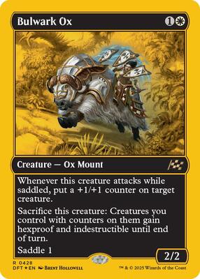 Bulwark Ox (First-Place Foil) card from Aetherdrift