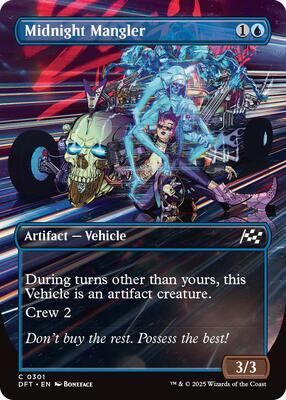 Midnight Mangler (Borderless) card from Aetherdrift