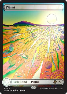 Plains (1478) (Rainbow Foil) card from Secret Lair Drop Series
