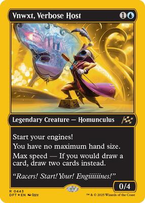 Vnwxt, Verbose Host (First-Place Foil) card from Aetherdrift