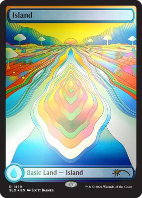 Island (1479) (Rainbow Foil) card from Secret Lair Drop Series