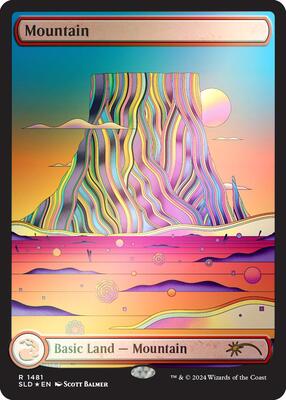 Mountain (1481) (Rainbow Foil) card from Secret Lair Drop Series
