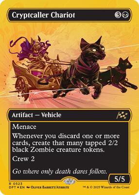 Cryptcaller Chariot (Borderless) (First-Place Foil) card from Aetherdrift
