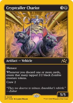 Cryptcaller Chariot (First-Place Foil) card from Aetherdrift