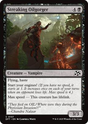 Streaking Oilgorger card from Aetherdrift