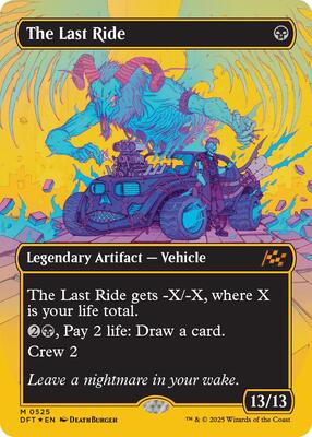 The Last Ride (Borderless) (First-Place Foil) card from Aetherdrift